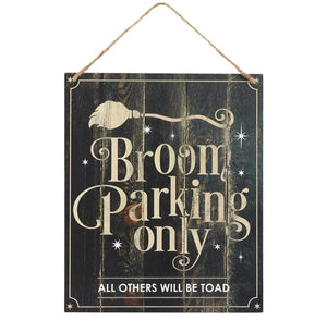 Broom Parking Only Wall Sign /Plaque