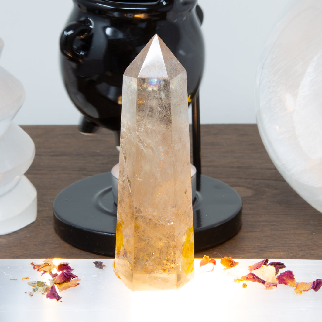 Smoky Quartz and Citrine Point 101g