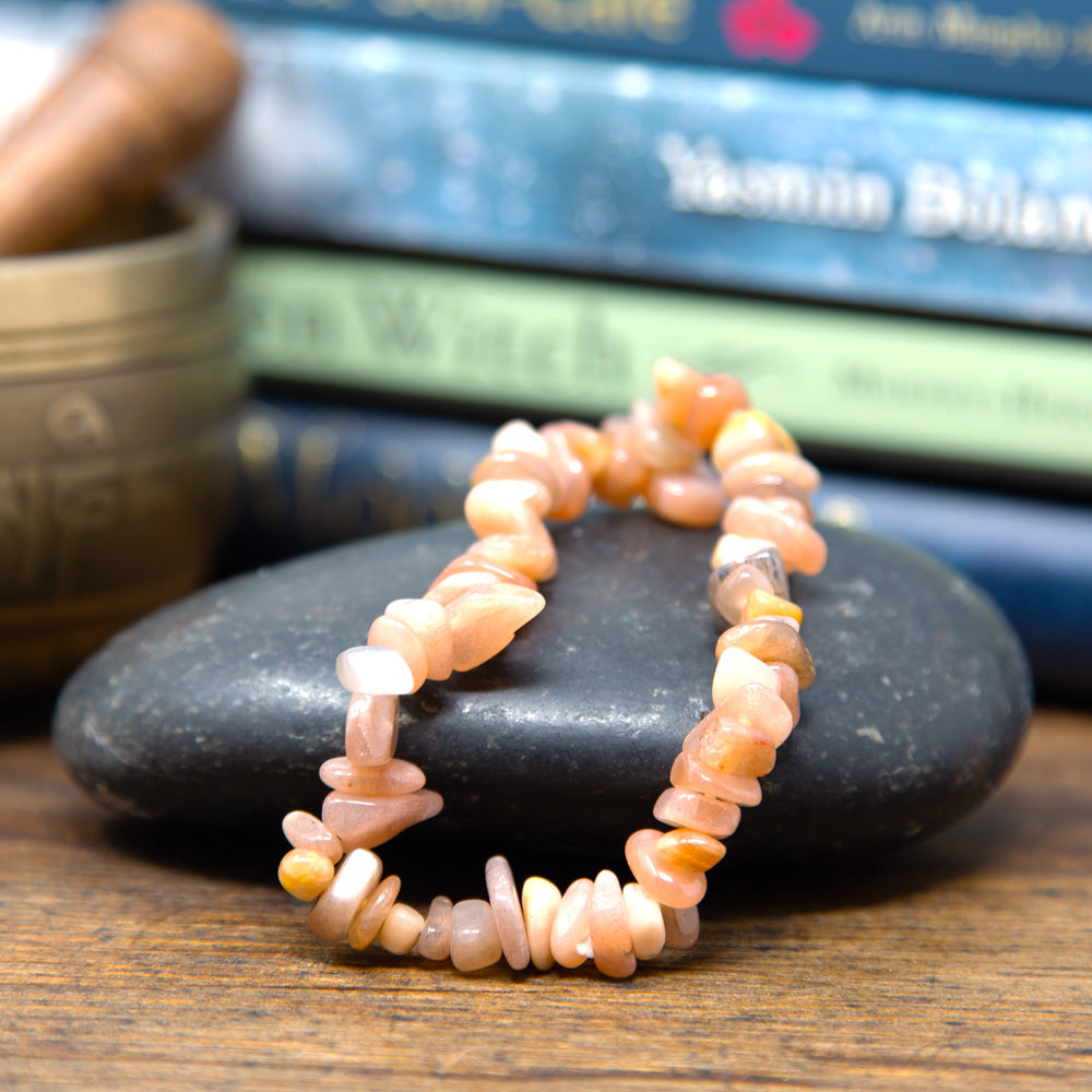 Sunstone Chip Bracelet