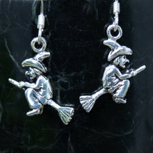 Load image into Gallery viewer, Sterling Silver Witch Drop Earrings
