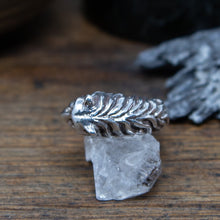 Load image into Gallery viewer, Heavy Sterling Silver Big Cat Ring - Size K
