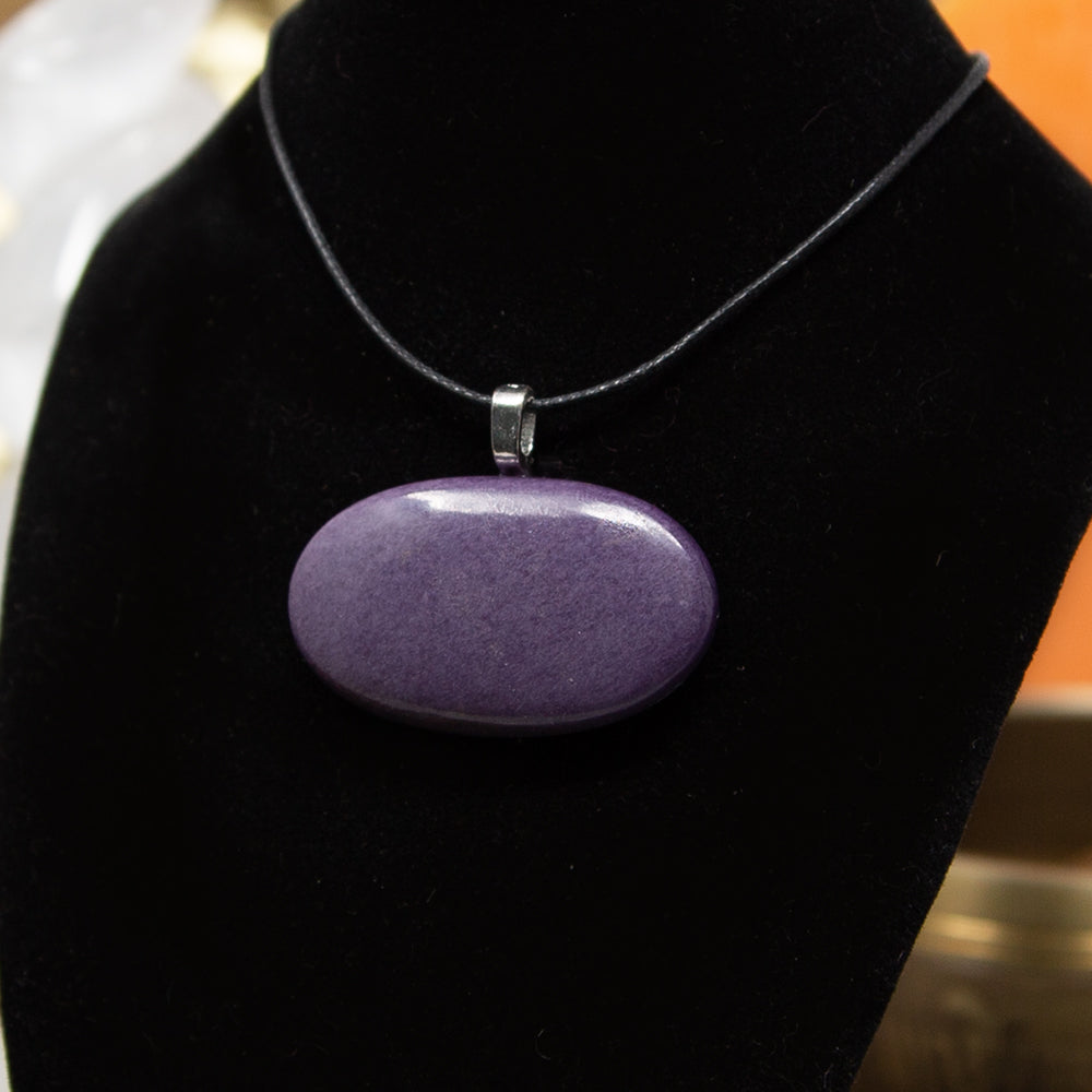 Charoite Pendant with Sterling Silver Bail (C)