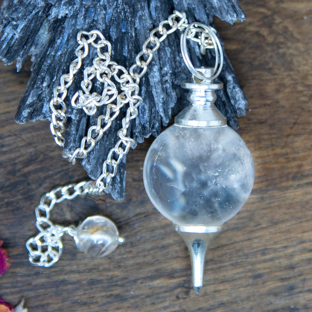 Clear Quartz Sphere Pendulum