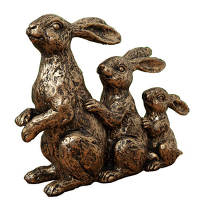 Resin Hare Family Figure 150mm