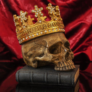 King Skull on Book Figure