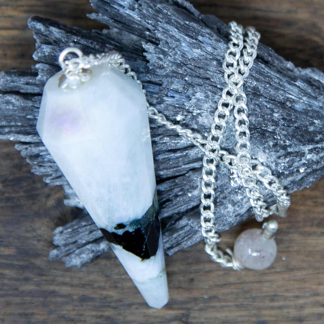 Rainbow Moonstone Pendulum