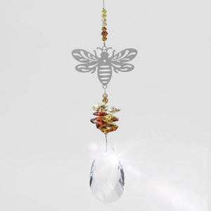 Crystal Bee Metal Hanging Decoration