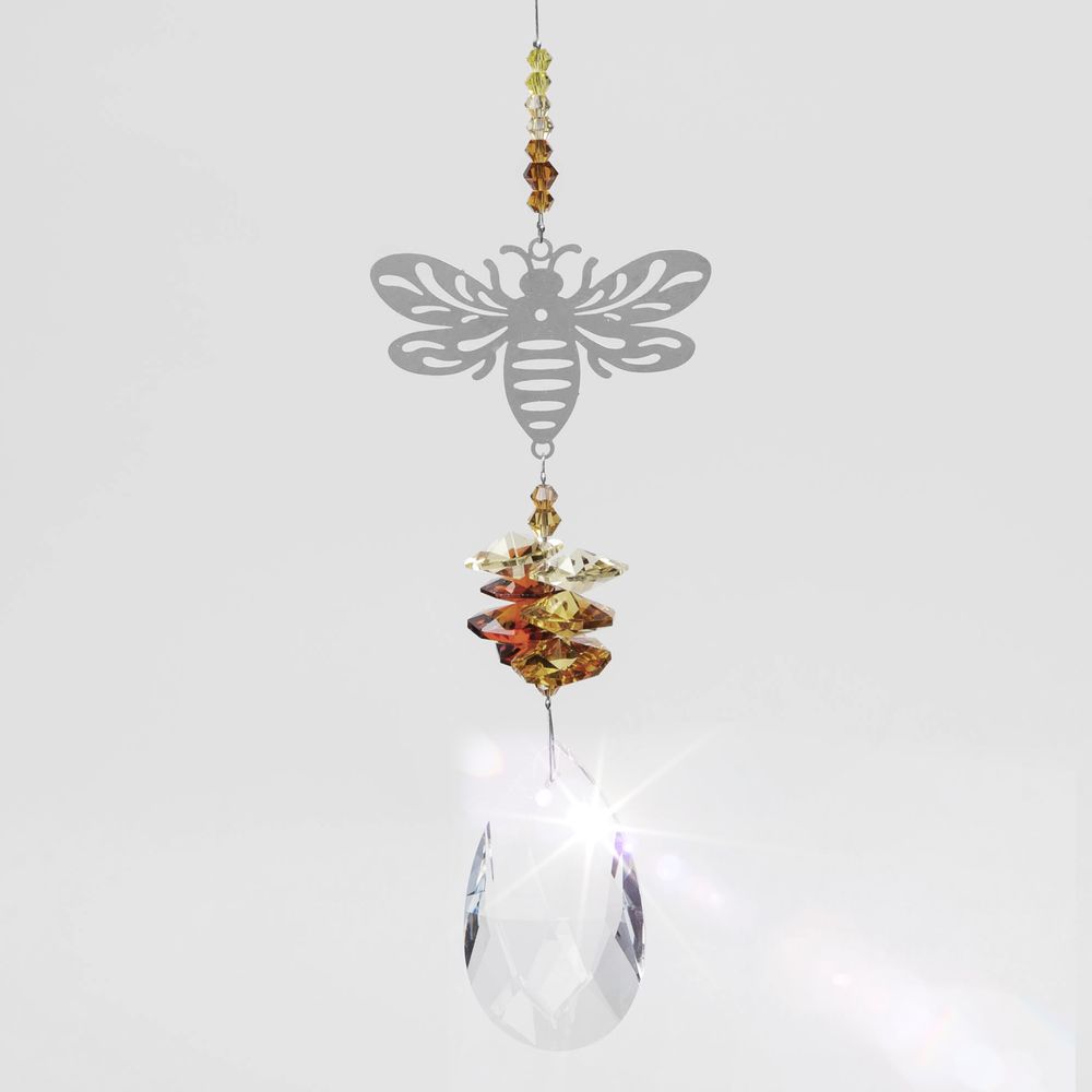 Crystal Bee Metal Hanging Decoration