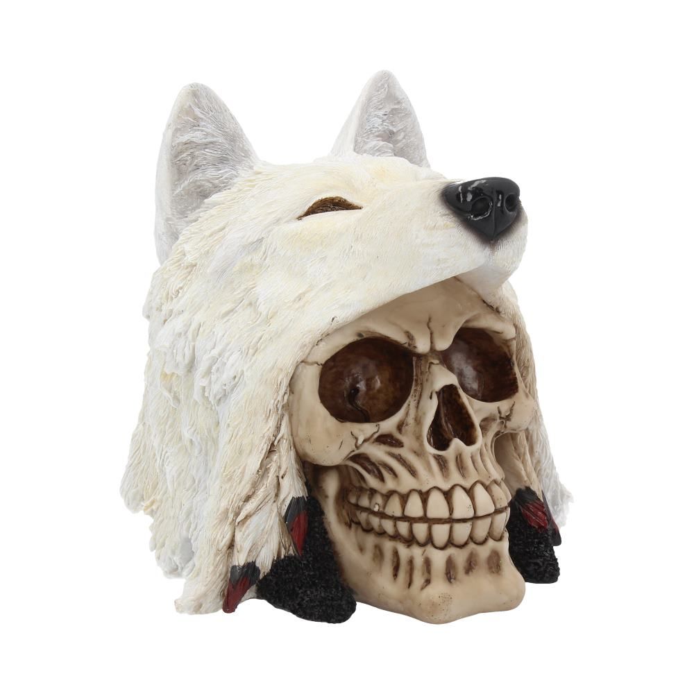 Night Wolf Skull - 15.6cm