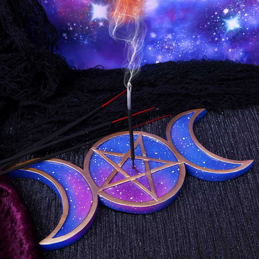 Triple Moon Incense Holder